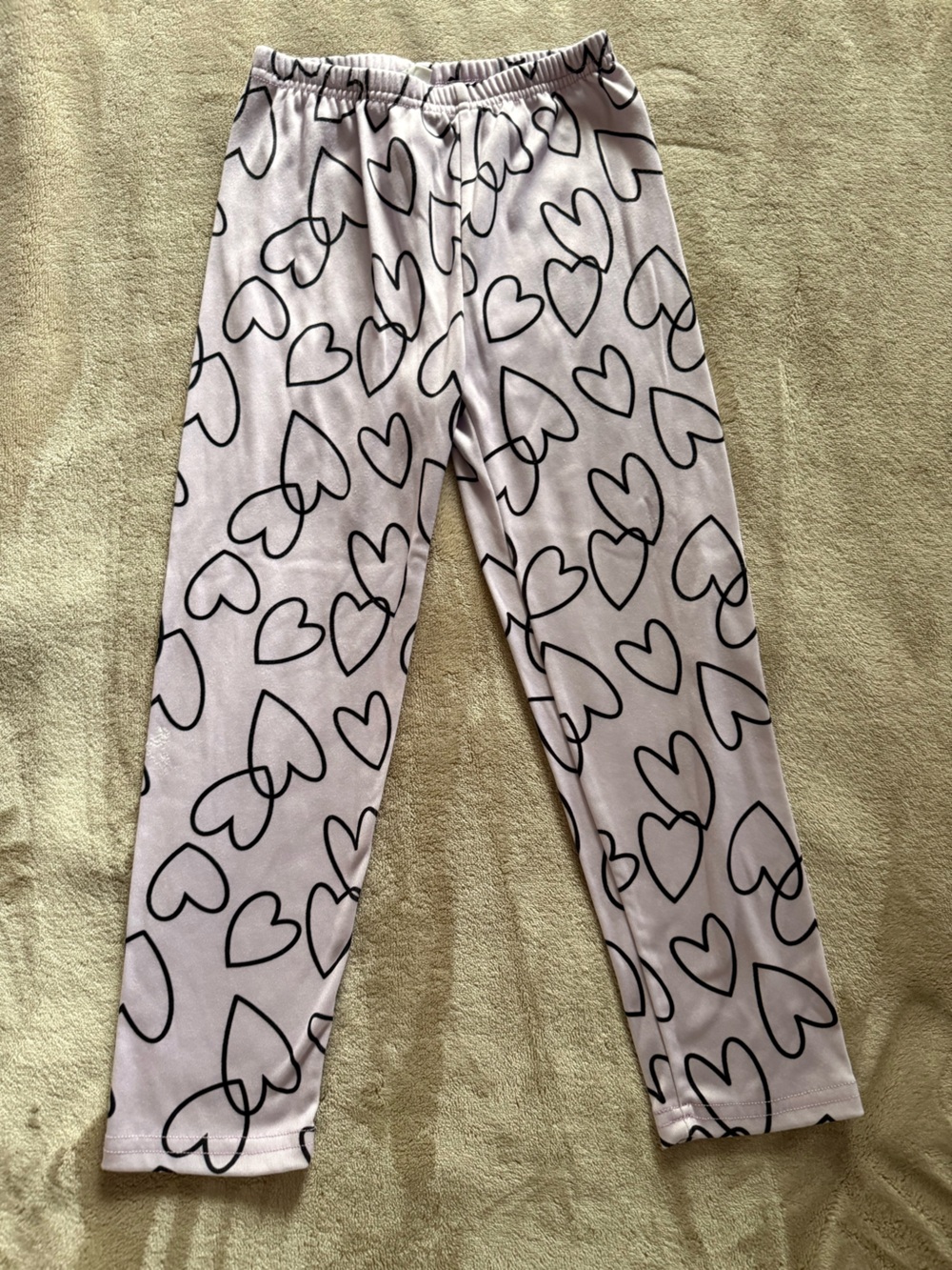 Kids Heart-Print PinkPants